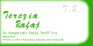 terezia rafaj business card